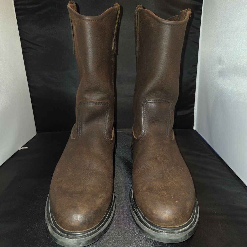 Red Wing 1159 Supersole 11" Pull On Boots Men's Size 11.5 D Brown Leather